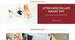 Desktop Screenshot of goldengracekennel.com